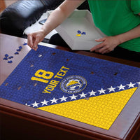 Custom Bosnia and Herzegovina Football Puzzle Go Champion Sporty Style - Wonder Print Shop