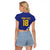 Custom Bosnia and Herzegovina Football Raglan Cropped T Shirt Go Champion Sporty Style - Wonder Print Shop