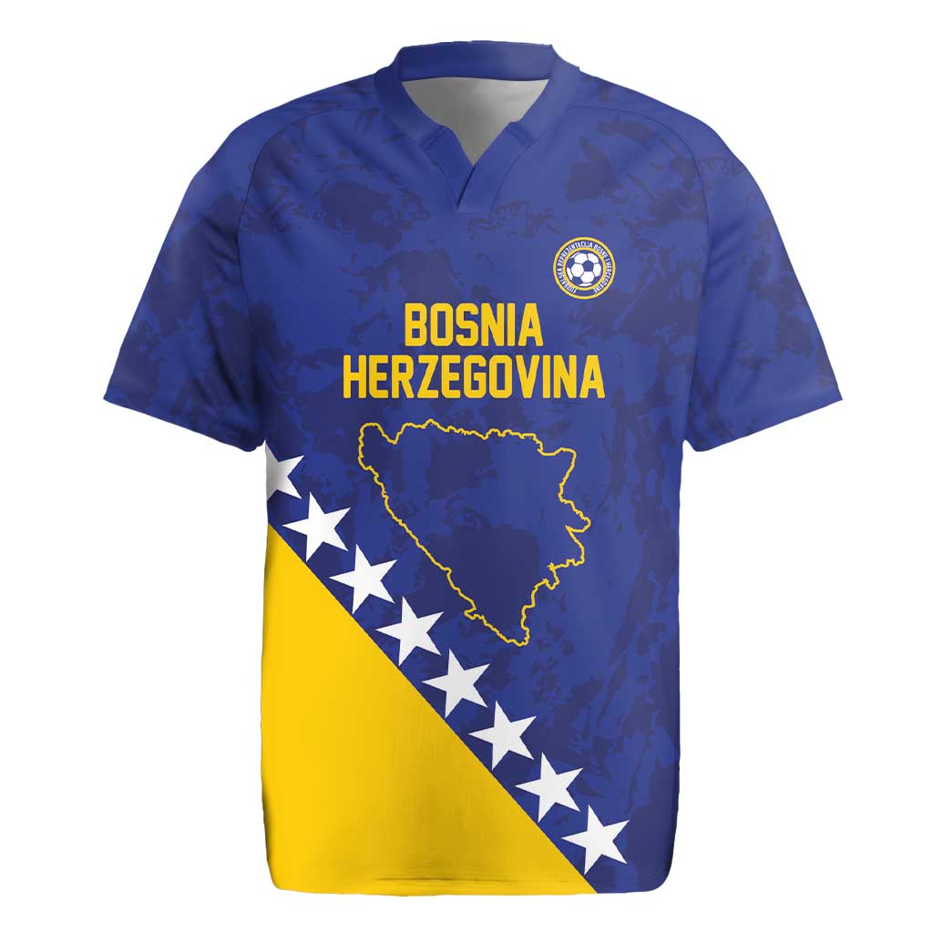 Custom Bosnia and Herzegovina Football Rugby Jersey Go Champion Sporty Style - Wonder Print Shop