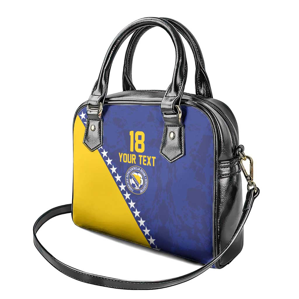 Custom Bosnia and Herzegovina Football Shoulder Handbag Go Champion Sporty Style - Wonder Print Shop