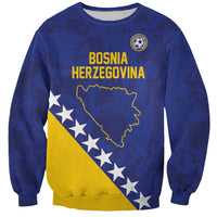 Custom Bosnia and Herzegovina Football Sweatshirt Go Champion Sporty Style - Wonder Print Shop