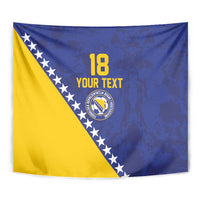 Custom Bosnia and Herzegovina Football Tapestry Go Champion Sporty Style - Wonder Print Shop