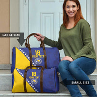 Custom Bosnia and Herzegovina Football Travel Bag Go Champion Sporty Style - Wonder Print Shop
