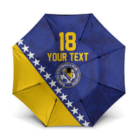 Custom Bosnia and Herzegovina Football Umbrella Go Champion Sporty Style - Wonder Print Shop