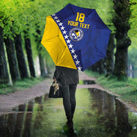 Custom Bosnia and Herzegovina Football Umbrella Go Champion Sporty Style - Wonder Print Shop