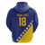 Custom Bosnia and Herzegovina Football Zip Hoodie Go Champion Sporty Style - Wonder Print Shop