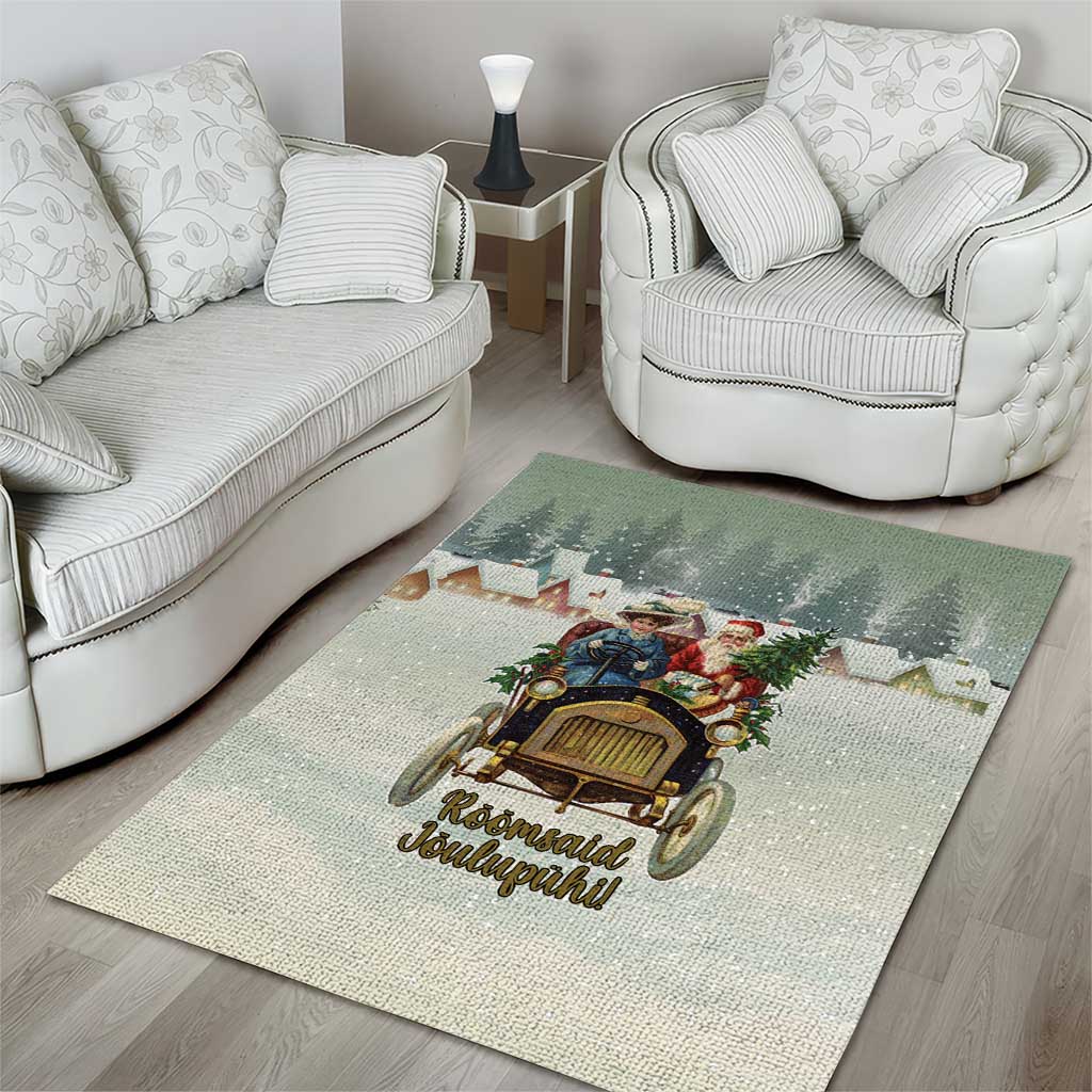 Estonia Christmas Area Rug Roomsaid Joulupuhi - Wonder Print Shop
