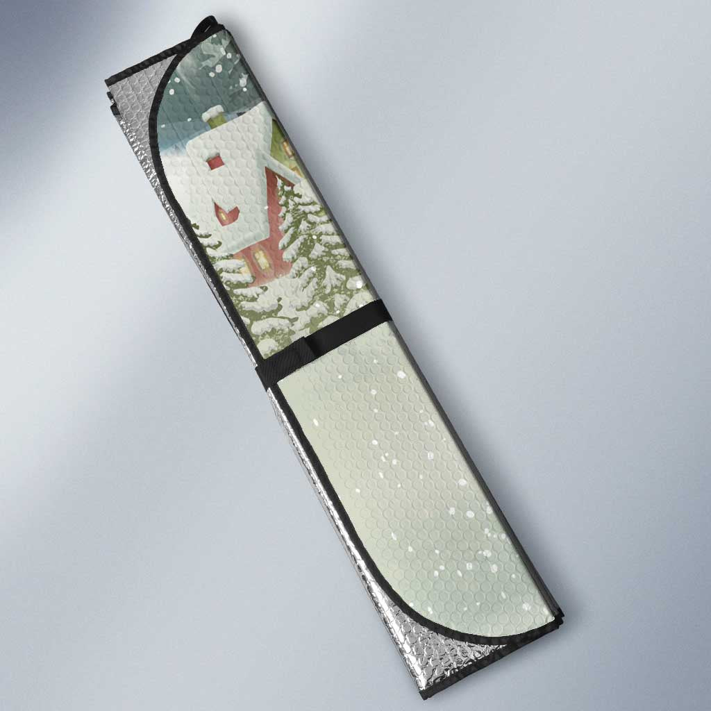 Estonia Christmas Auto Sun Shade Roomsaid Joulupuhi - Wonder Print Shop