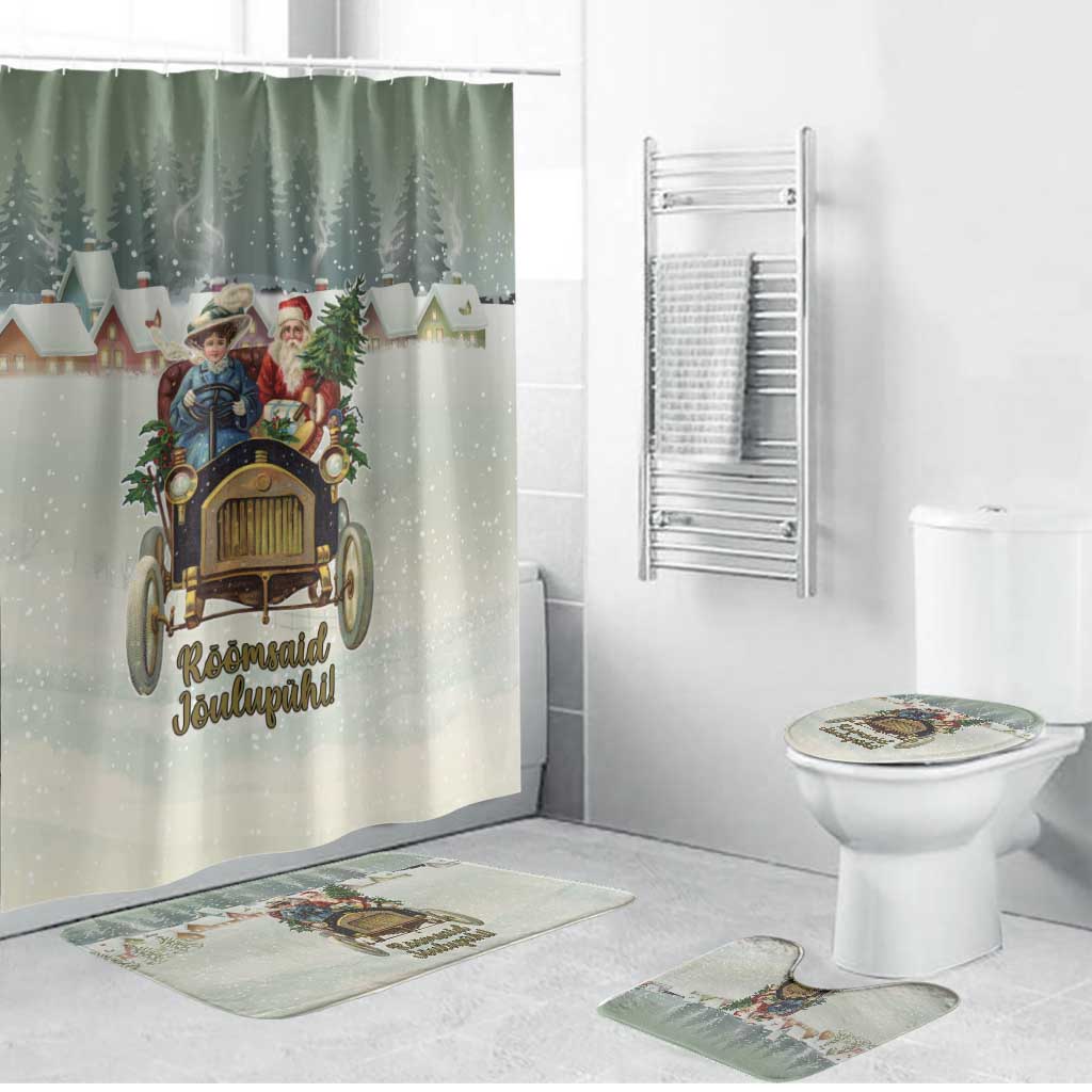 Estonia Christmas Bathroom Set Roomsaid Joulupuhi - Wonder Print Shop