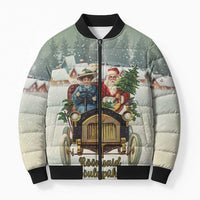 Estonia Christmas Bomber Puffer Jacket Roomsaid Joulupuhi - Wonder Print Shop
