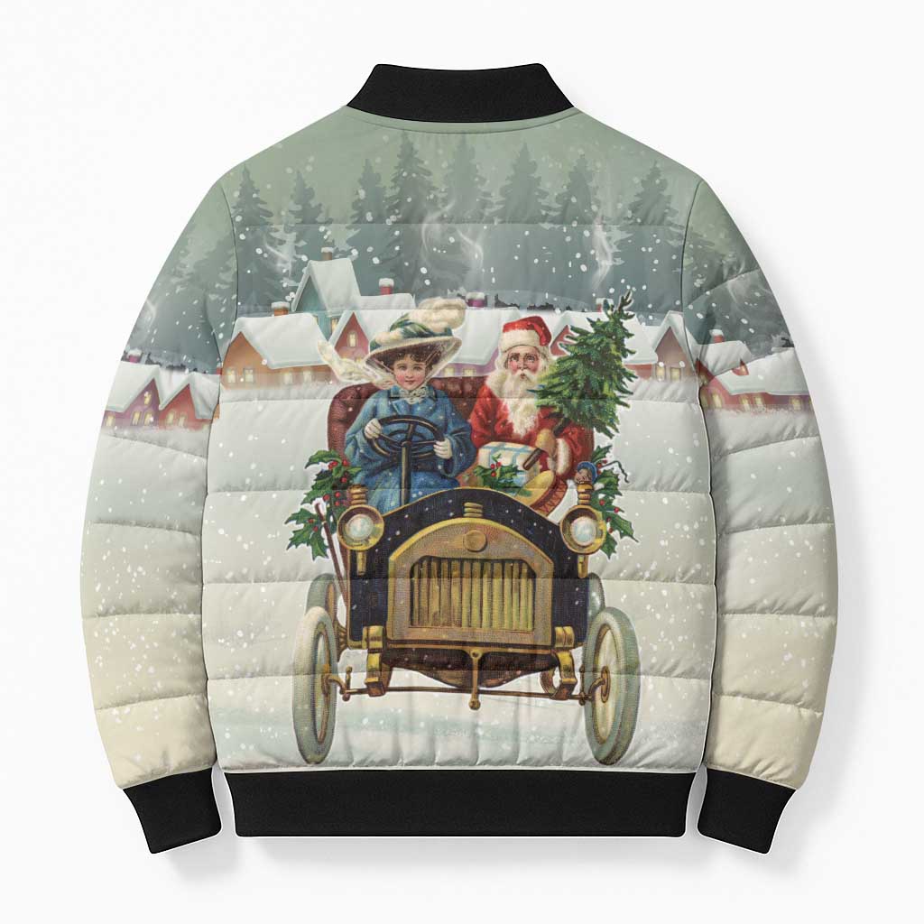 Estonia Christmas Bomber Puffer Jacket Roomsaid Joulupuhi - Wonder Print Shop