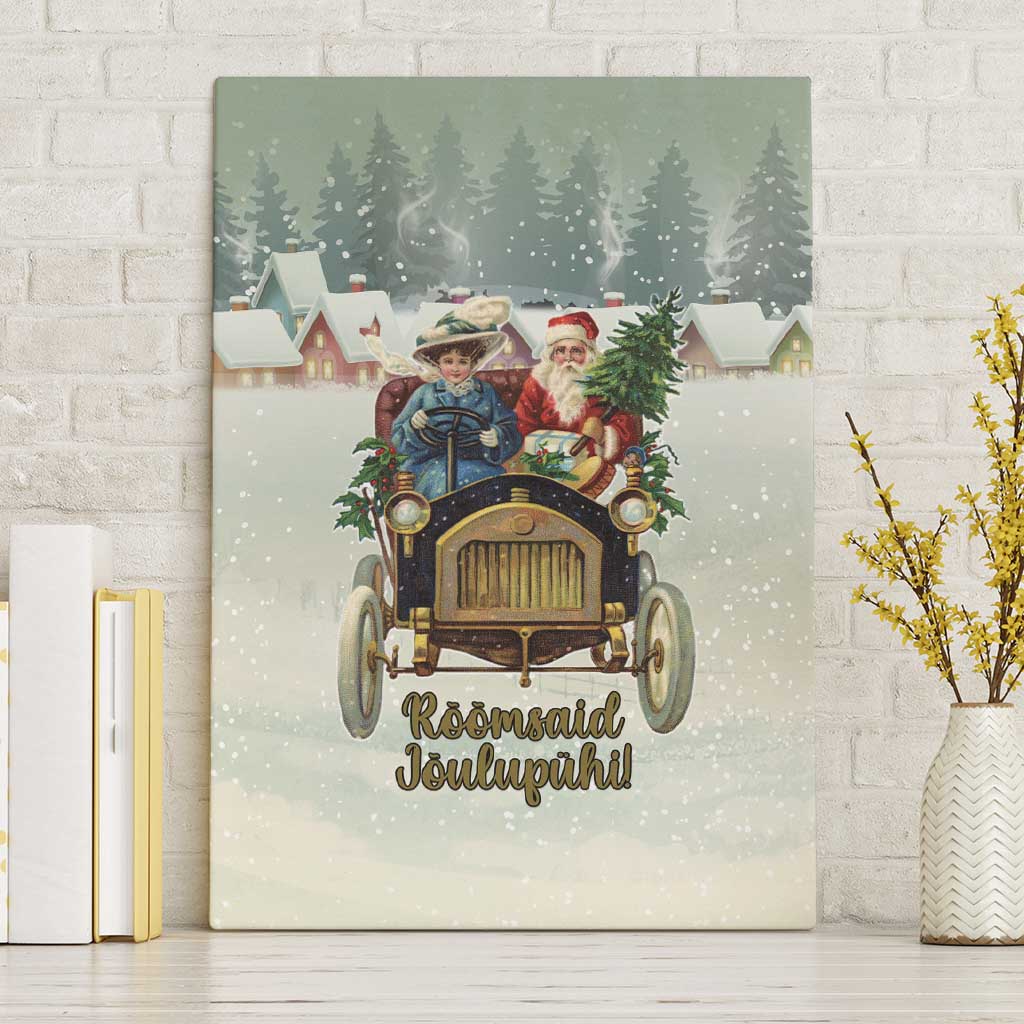 Estonia Christmas Canvas Wall Art Roomsaid Joulupuhi - Wonder Print Shop