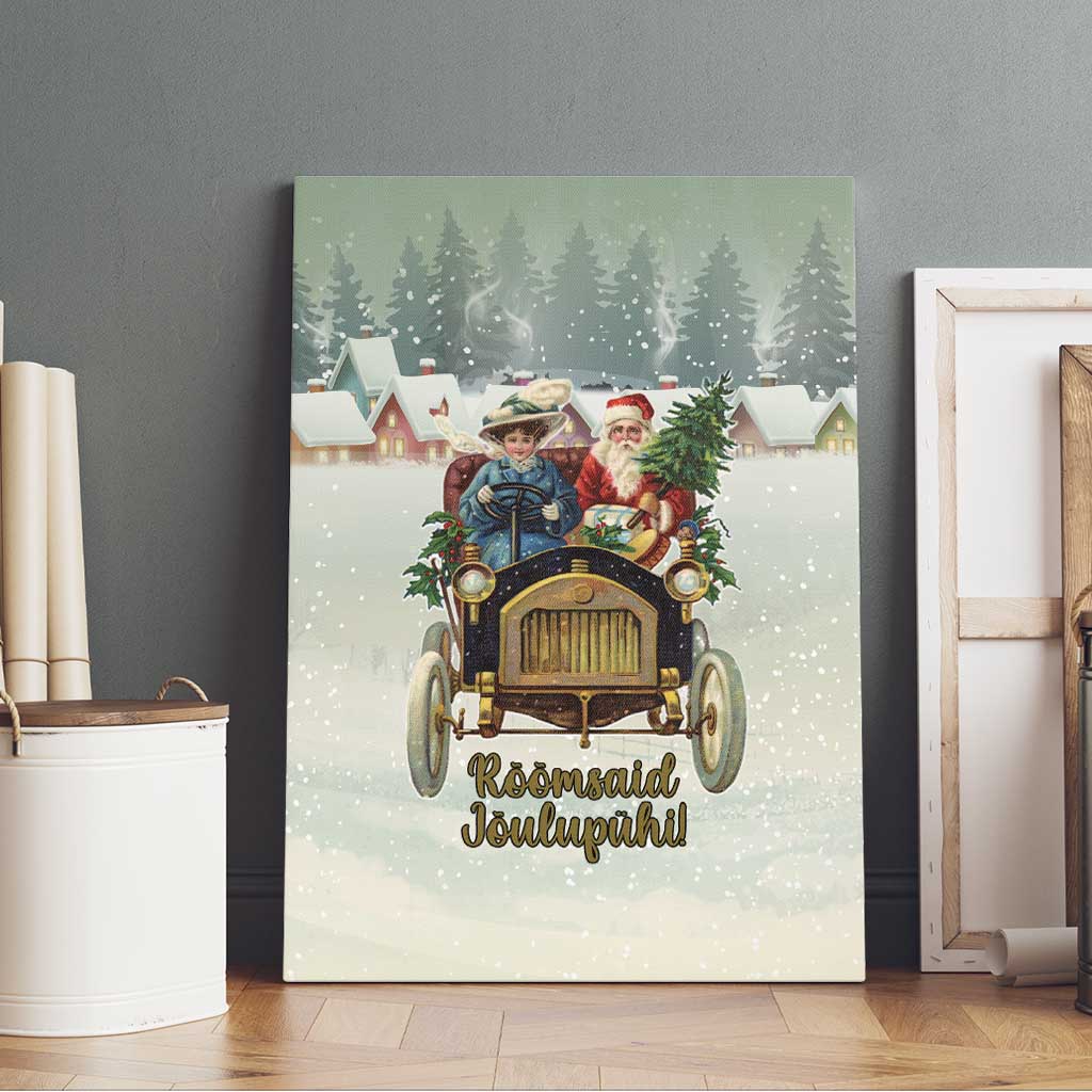 Estonia Christmas Canvas Wall Art Roomsaid Joulupuhi - Wonder Print Shop