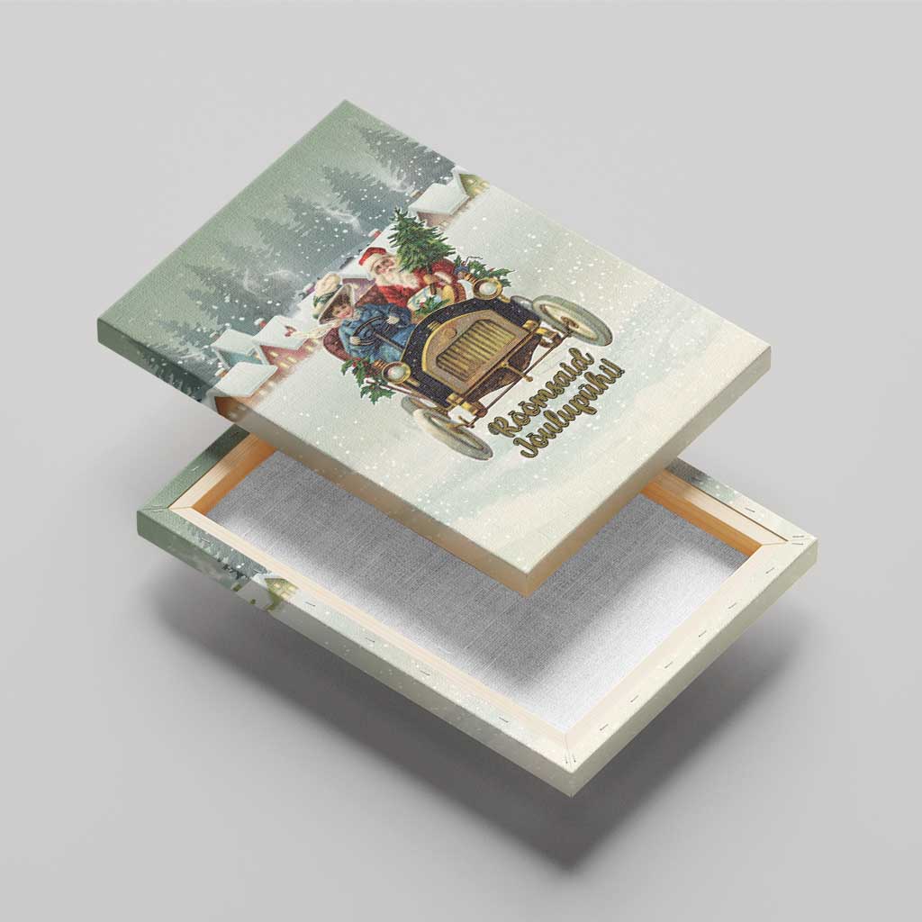 Estonia Christmas Canvas Wall Art Roomsaid Joulupuhi - Wonder Print Shop