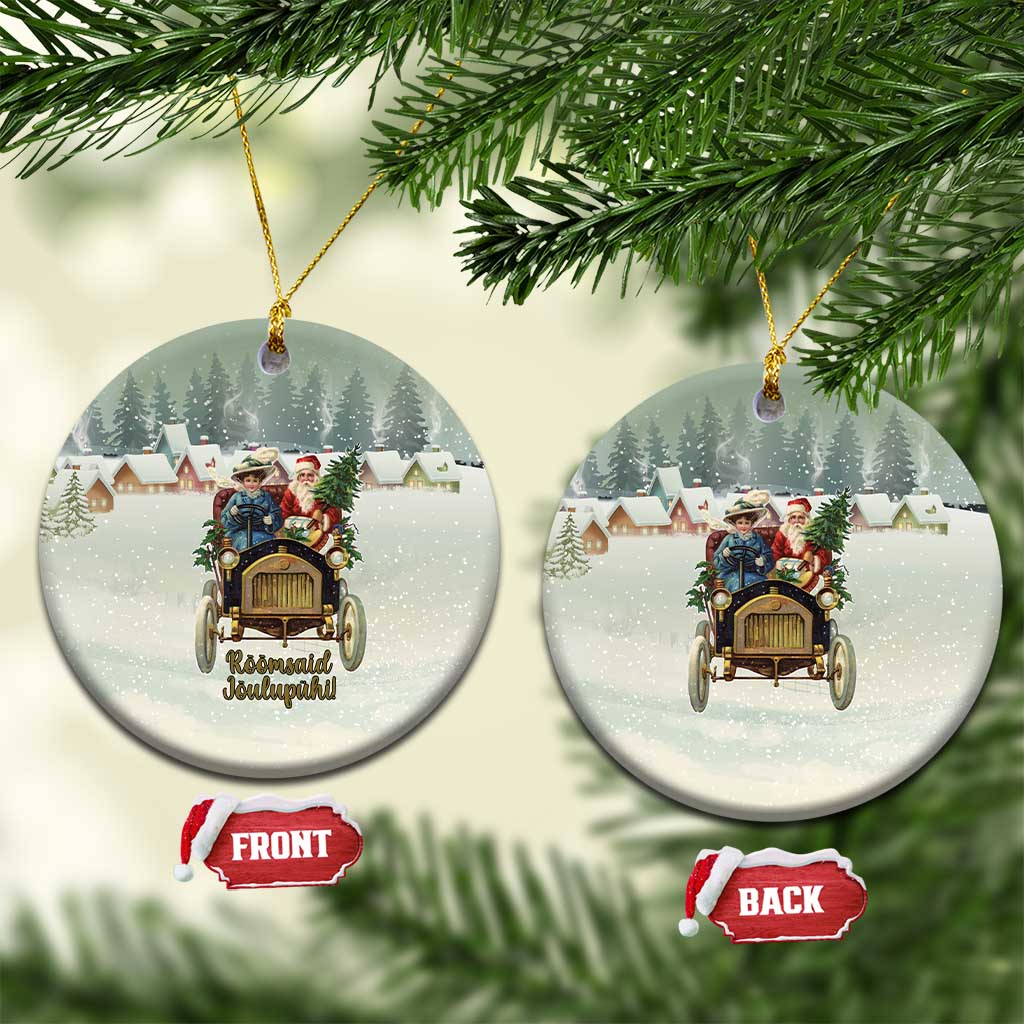 Estonia Christmas Ceramic Ornament Roomsaid Joulupuhi - Wonder Print Shop