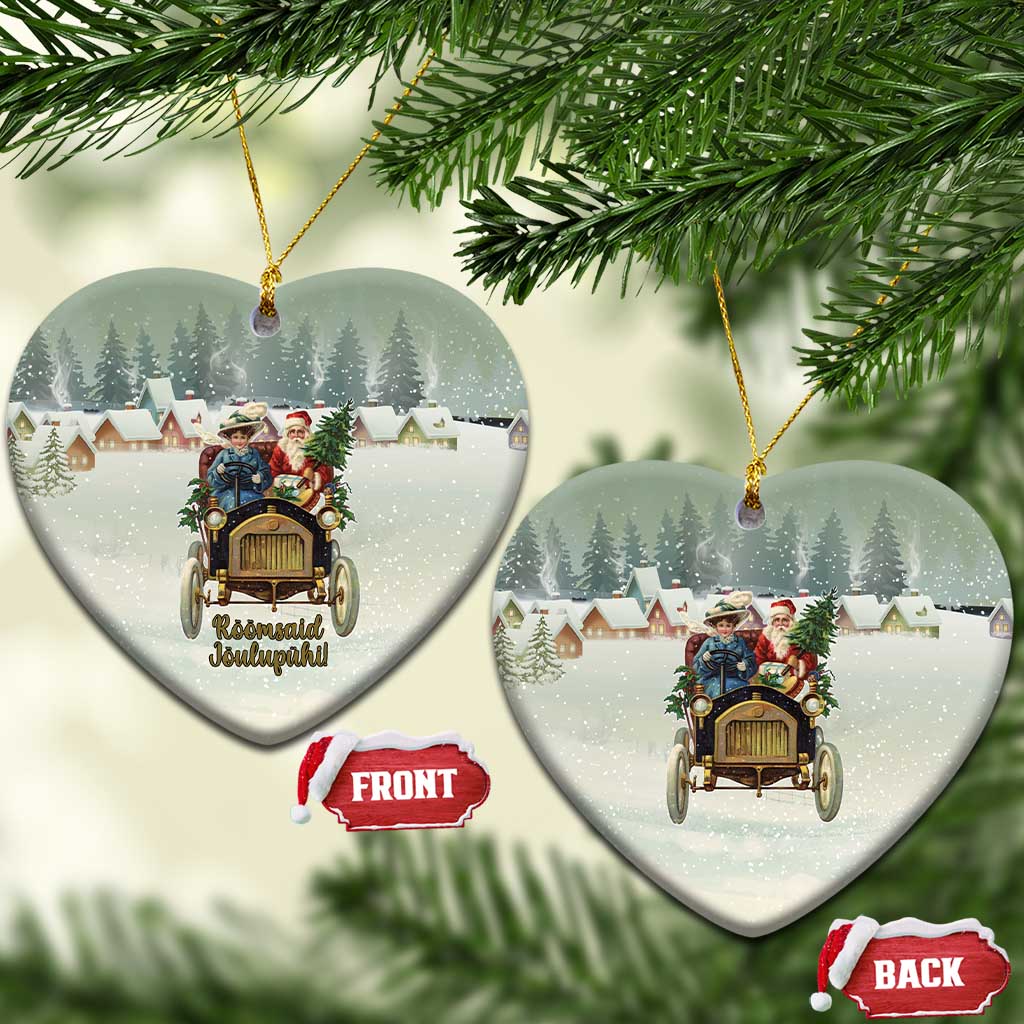 Estonia Christmas Ceramic Ornament Roomsaid Joulupuhi - Wonder Print Shop