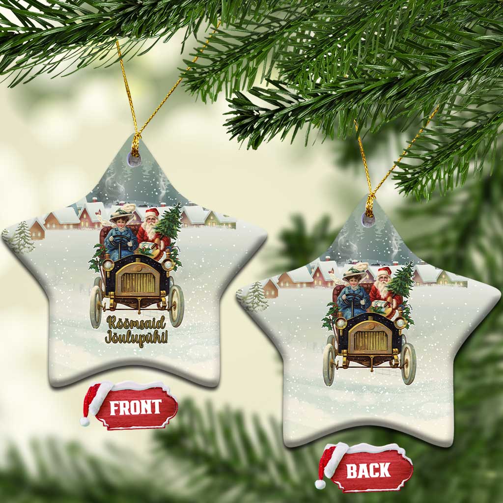 Estonia Christmas Ceramic Ornament Roomsaid Joulupuhi - Wonder Print Shop