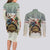 Estonia Christmas Couples Matching Long Sleeve Bodycon Dress and Long Sleeve Button Shirt Roomsaid Joulupuhi - Wonder Print Shop