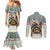 Estonia Christmas Couples Matching Mermaid Dress and Long Sleeve Button Shirt Roomsaid Joulupuhi - Wonder Print Shop