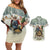Estonia Christmas Couples Matching Off Shoulder Short Dress and Hawaiian Shirt Roomsaid Joulupuhi - Wonder Print Shop