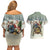 Estonia Christmas Couples Matching Off Shoulder Short Dress and Hawaiian Shirt Roomsaid Joulupuhi - Wonder Print Shop