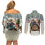 Estonia Christmas Couples Matching Off Shoulder Short Dress and Long Sleeve Button Shirt Roomsaid Joulupuhi - Wonder Print Shop