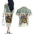 Estonia Christmas Couples Matching Off The Shoulder Long Sleeve Dress and Hawaiian Shirt Roomsaid Joulupuhi - Wonder Print Shop