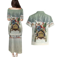 Estonia Christmas Couples Matching Puletasi and Hawaiian Shirt Roomsaid Joulupuhi - Wonder Print Shop