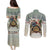Estonia Christmas Couples Matching Puletasi and Long Sleeve Button Shirt Roomsaid Joulupuhi - Wonder Print Shop
