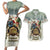 Estonia Christmas Couples Matching Short Sleeve Bodycon Dress and Hawaiian Shirt Roomsaid Joulupuhi - Wonder Print Shop