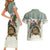 Estonia Christmas Couples Matching Short Sleeve Bodycon Dress and Hawaiian Shirt Roomsaid Joulupuhi - Wonder Print Shop