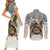 Estonia Christmas Couples Matching Short Sleeve Bodycon Dress and Long Sleeve Button Shirt Roomsaid Joulupuhi - Wonder Print Shop