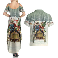 Estonia Christmas Couples Matching Summer Maxi Dress and Hawaiian Shirt Roomsaid Joulupuhi - Wonder Print Shop