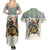 Estonia Christmas Couples Matching Summer Maxi Dress and Hawaiian Shirt Roomsaid Joulupuhi - Wonder Print Shop