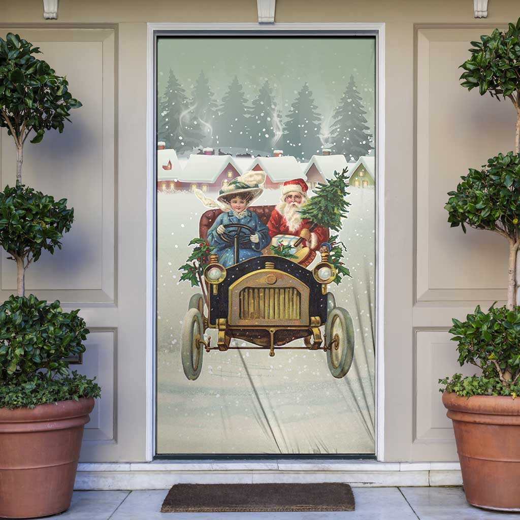Estonia Christmas Door Cover Roomsaid Joulupuhi - Wonder Print Shop