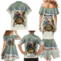 Estonia Christmas Family Matching Mermaid Dress and Hawaiian Shirt Roomsaid Joulupuhi - Wonder Print Shop