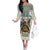 Estonia Christmas Family Matching Off The Shoulder Long Sleeve Dress and Hawaiian Shirt Roomsaid Joulupuhi - Wonder Print Shop