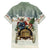 Estonia Christmas Family Matching Short Sleeve Bodycon Dress and Hawaiian Shirt Roomsaid Joulupuhi - Wonder Print Shop