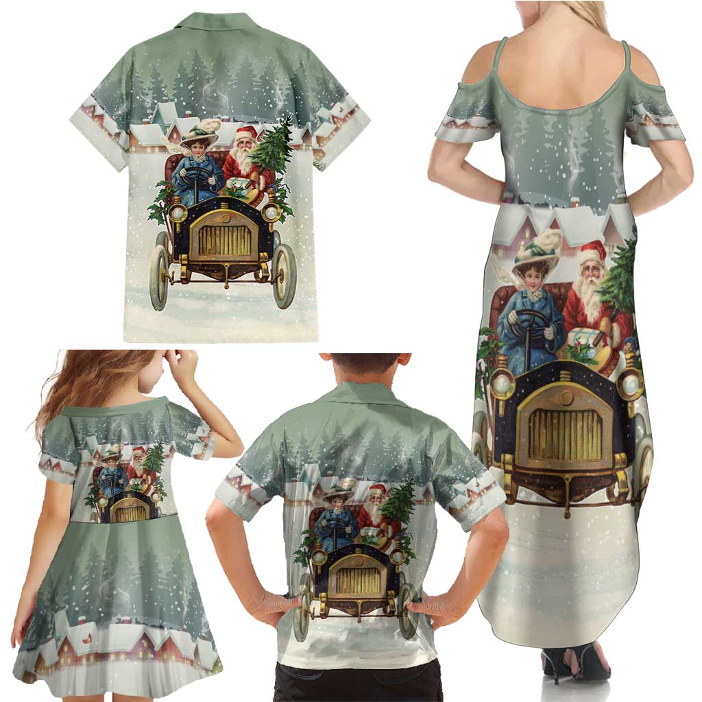 Estonia Christmas Family Matching Summer Maxi Dress and Hawaiian Shirt Roomsaid Joulupuhi - Wonder Print Shop