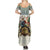 Estonia Christmas Family Matching Summer Maxi Dress and Hawaiian Shirt Roomsaid Joulupuhi - Wonder Print Shop