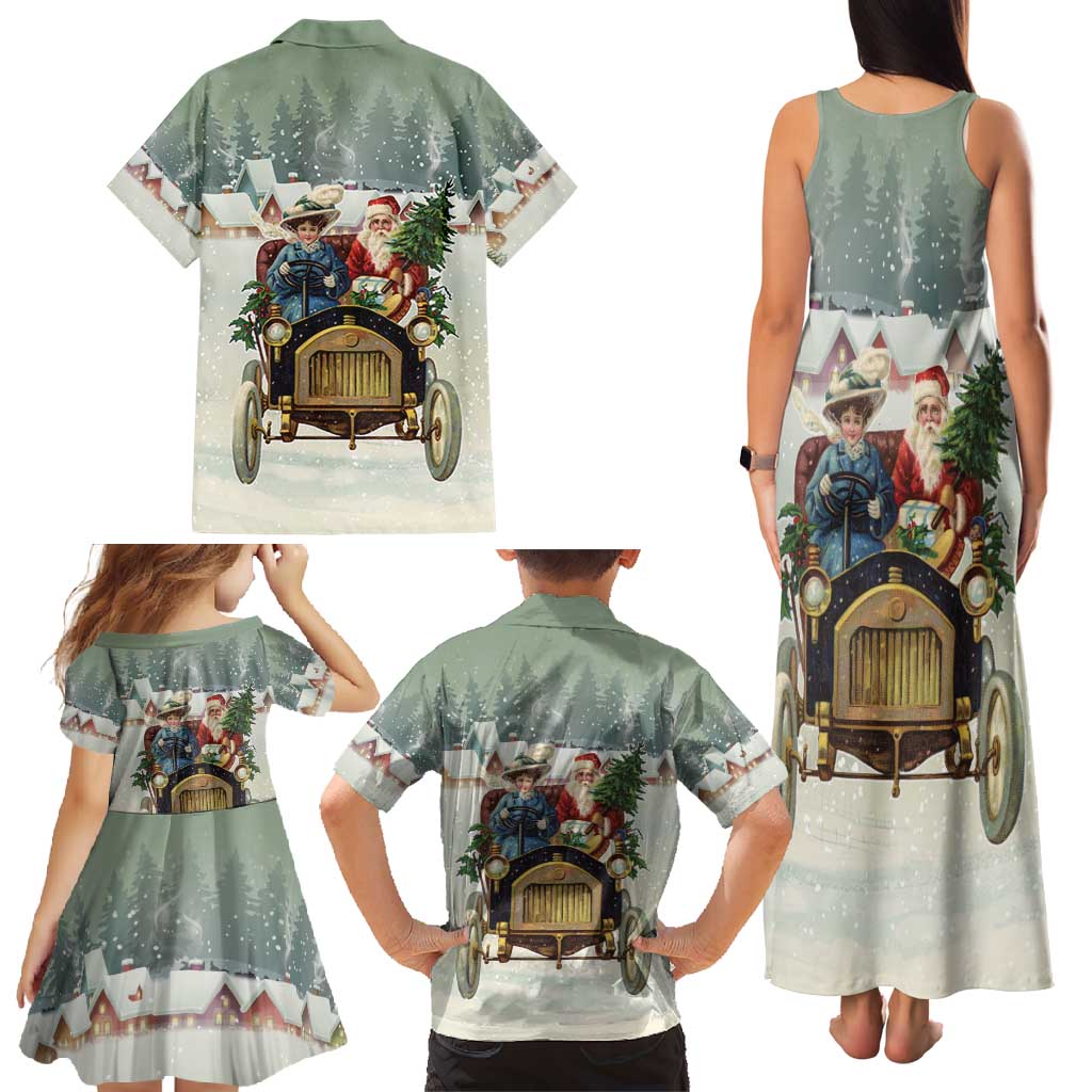 Estonia Christmas Family Matching Tank Maxi Dress and Hawaiian Shirt Roomsaid Joulupuhi - Wonder Print Shop