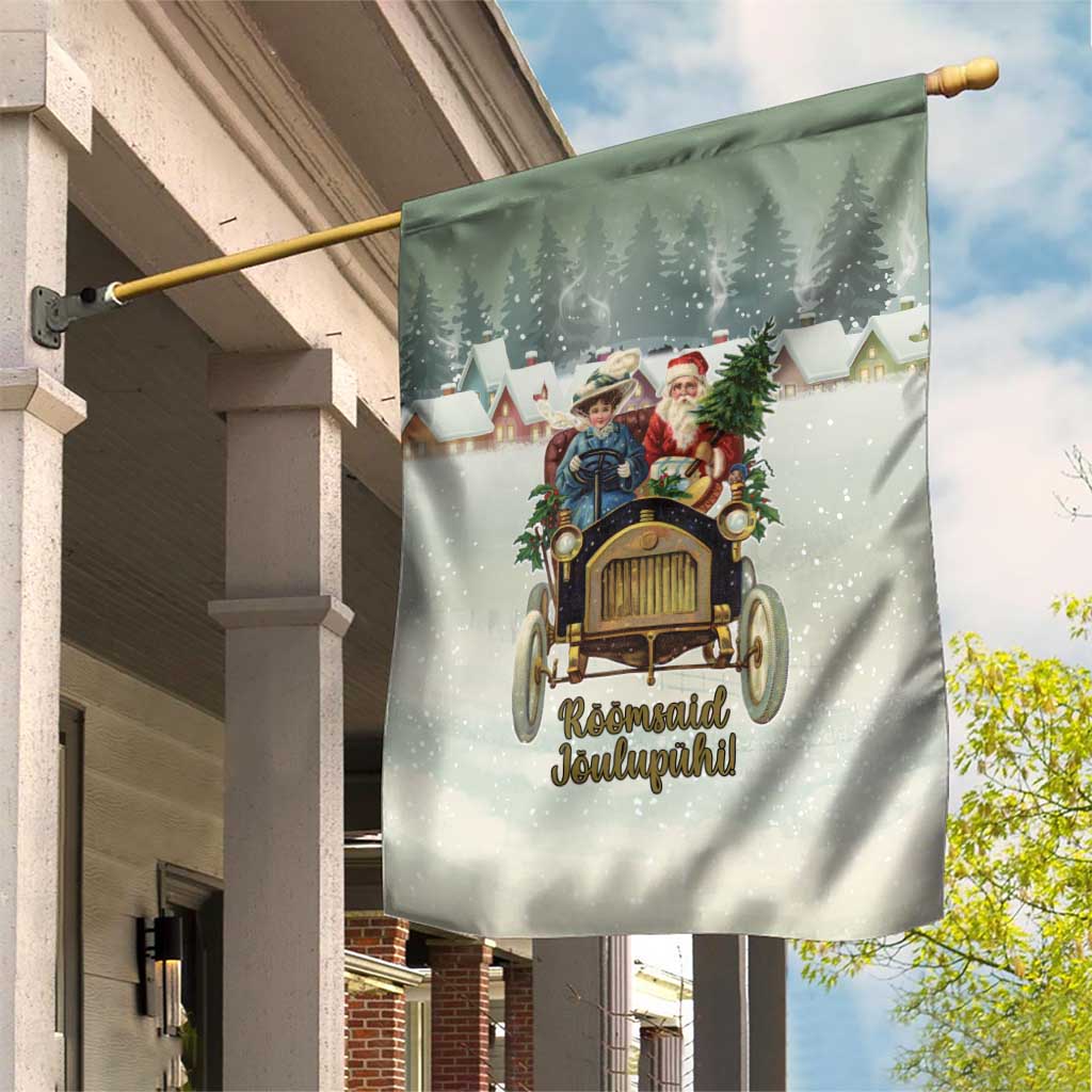 Estonia Christmas Garden Flag Roomsaid Joulupuhi - Wonder Print Shop