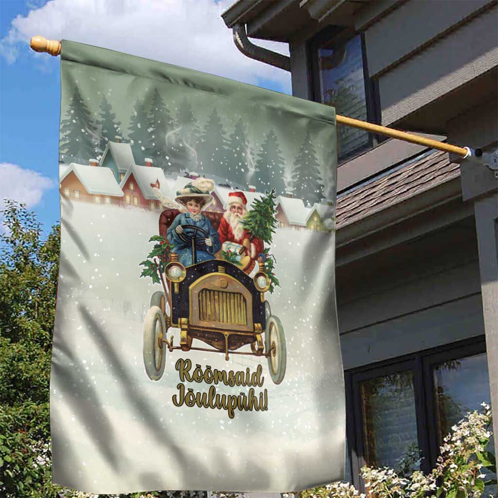 Estonia Christmas Garden Flag Roomsaid Joulupuhi - Wonder Print Shop
