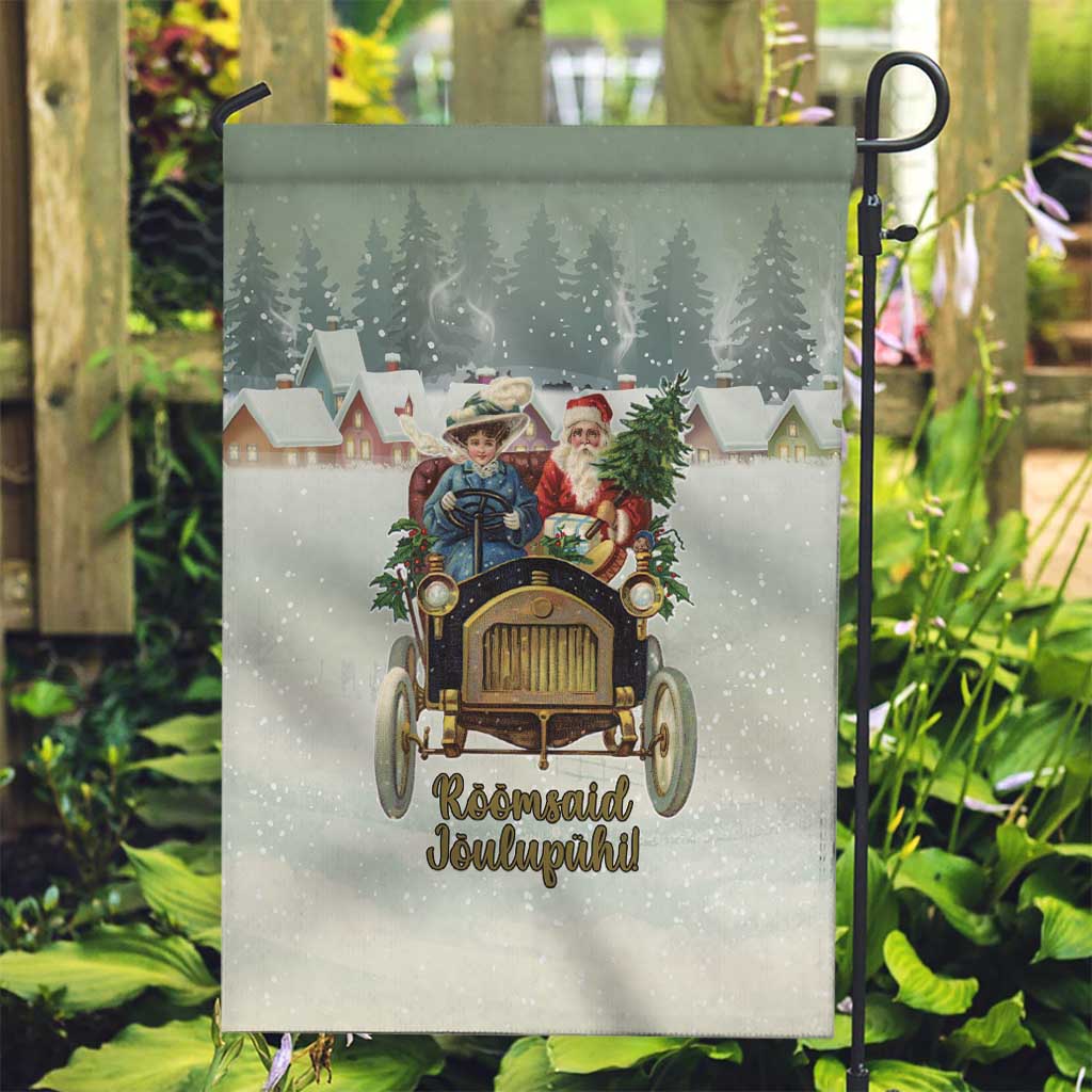 Estonia Christmas Garden Flag Roomsaid Joulupuhi - Wonder Print Shop