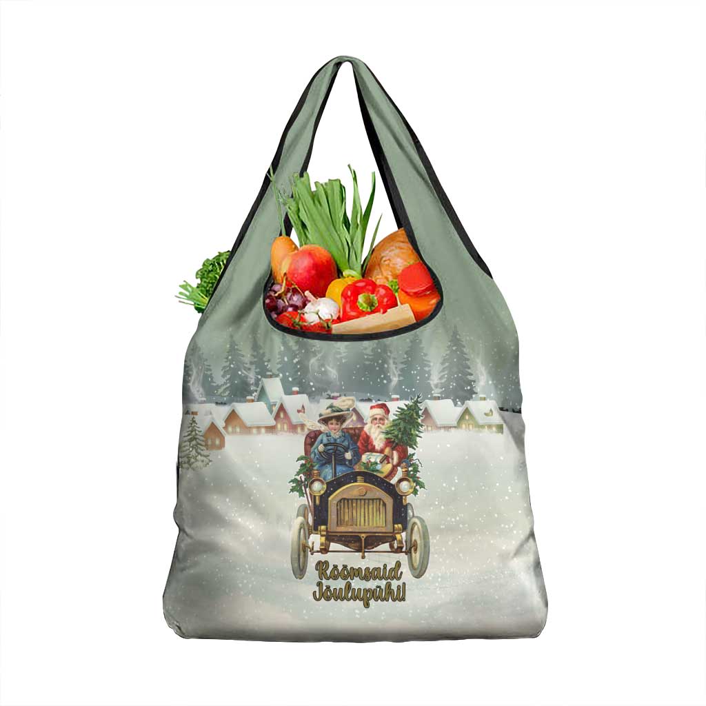Estonia Christmas Grocery Bag Roomsaid Joulupuhi - Wonder Print Shop