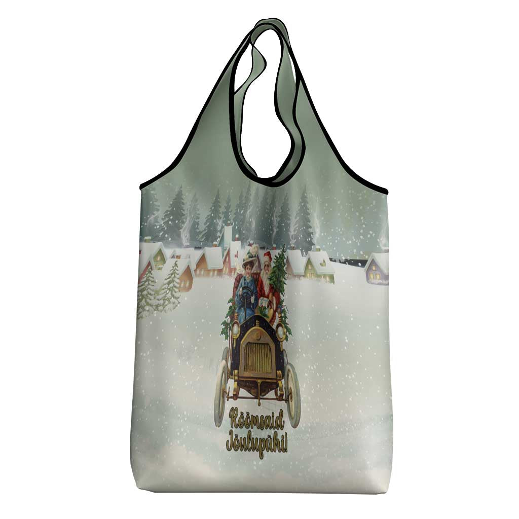 Estonia Christmas Grocery Bag Roomsaid Joulupuhi - Wonder Print Shop