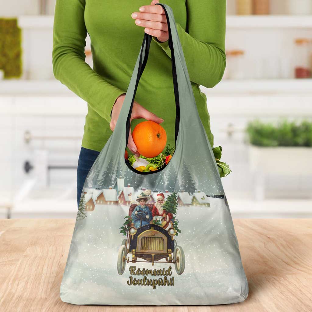 Estonia Christmas Grocery Bag Roomsaid Joulupuhi - Wonder Print Shop