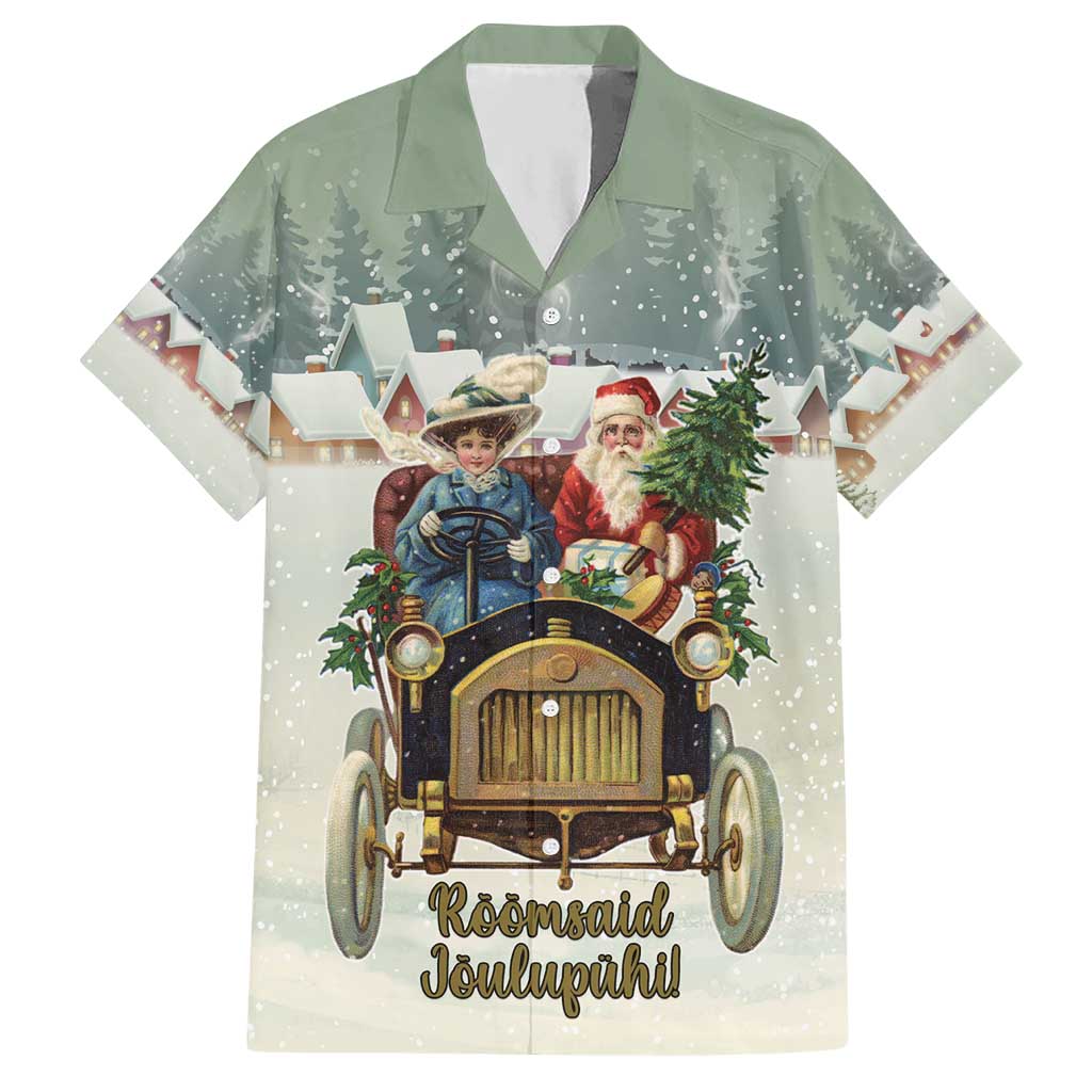 Estonia Christmas Hawaiian Shirt Roomsaid Joulupuhi - Wonder Print Shop