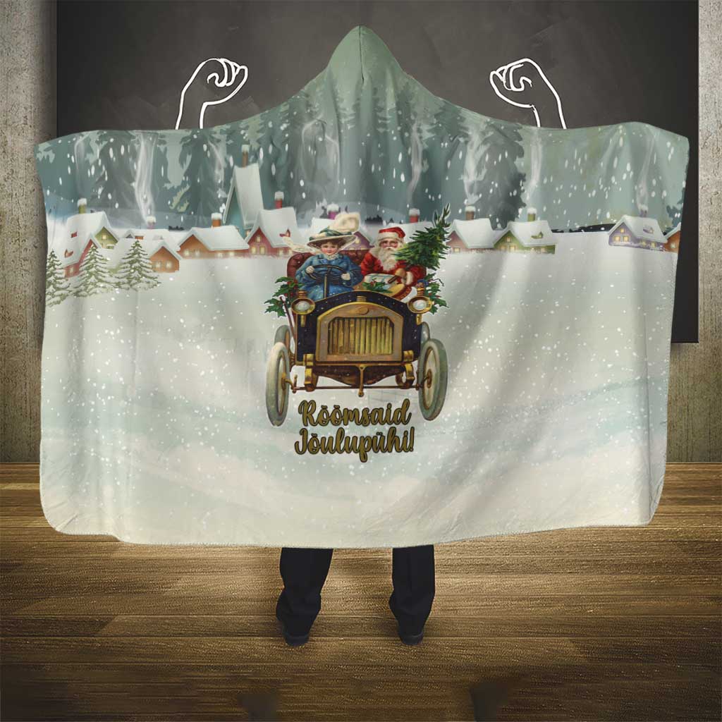 Estonia Christmas Hooded Blanket Roomsaid Joulupuhi - Wonder Print Shop