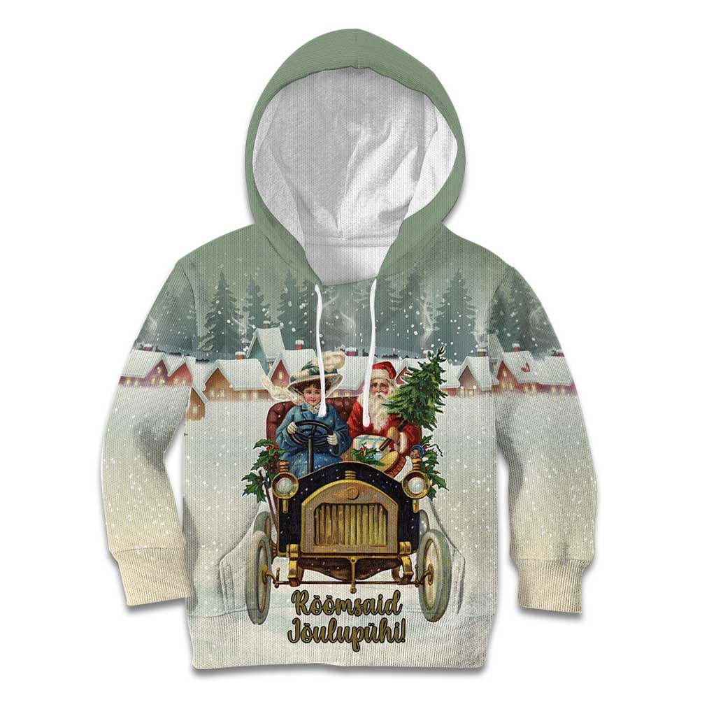 Estonia Christmas Kid Hoodie Roomsaid Joulupuhi - Wonder Print Shop